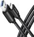 Cable de cargamento AXAGON BUCM3-AM15AB USB-C  <-> USB-A, 1.5m, USB 3.2 Gen 1, 3A, ALU, braid, Negro image number null
