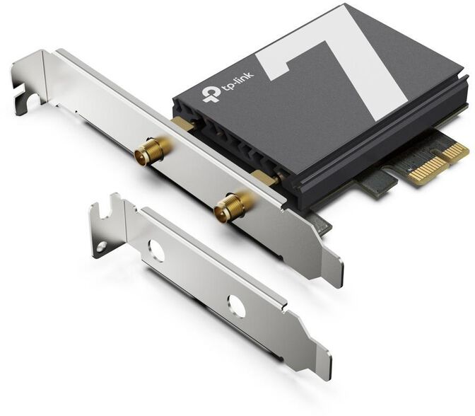 Tarjeta de Red TP-Link PCI Express Archer TBE550E BE9300 Tri-Band Wi-Fi 7 Bluetooth PCI Express Adapter image number 1