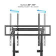 Soporte Suelo/Pared Fijo Tooq HIPERI&Oacute;N 55" a 100" M&aacute;x. 120Kg Negro image number null