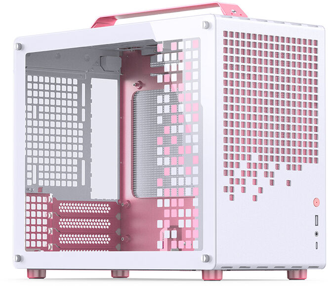 Caja Micro-ATX Jonsbo Z20 Blanco/Rosa image number 0