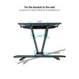Soporte de Pared Tooq Inclinable 6 Pivotes 32" a 70" M&aacute;x. 40kg Negro image number null
