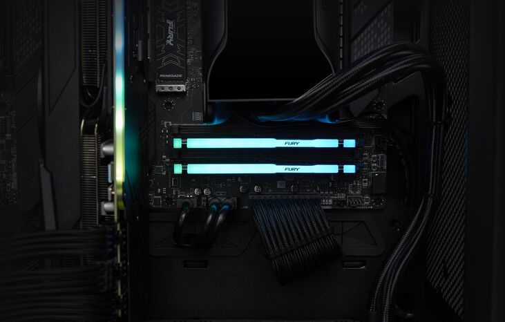 Kingston Kit 32GB (2 x 16GB) DDR5 6000MHz FURY Beast RGB EXPO Negro image number 10