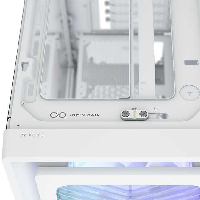 Torre E-ATX Corsair 4000X RS ARGB Blanco Cristal Templado image number 7