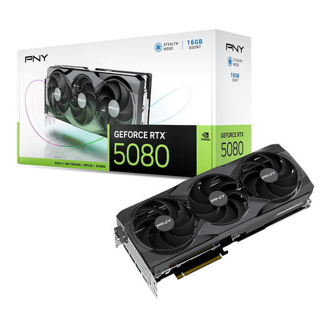 Tarjeta Gr&aacute;fica PNY GeForce&reg; RTX 5080 Gaming Triple Fan 16GB GDDR7 DLSS3 image number 0