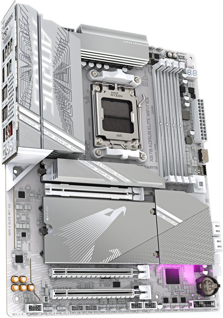Placa Base Gigabyte X870 Aorus Elite ICE WiFi7 image number 2