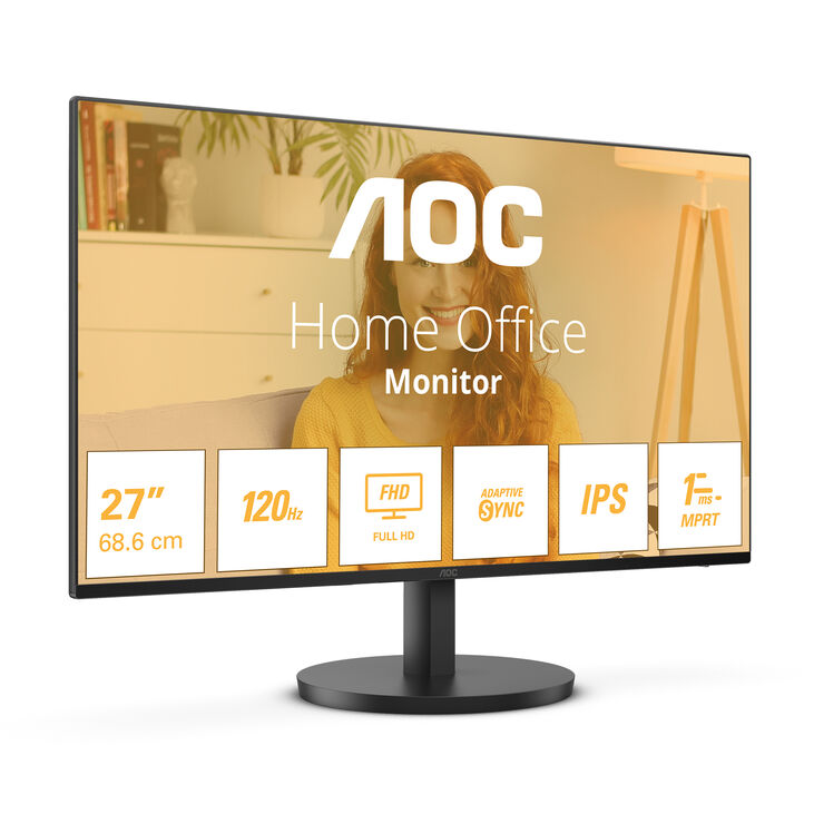 Monitor AOC 27" 27B3HA2 IPS FHD 100Hz 1ms image number 1
