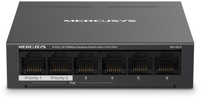 Switch SOHO Mercusys MS106LP 6 Portas 10/100 Mbps Managed PoE+ image number 0