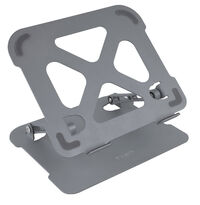 Soporte Elevatório Tooq para Portátiles Ergonómico Ajustable Gris