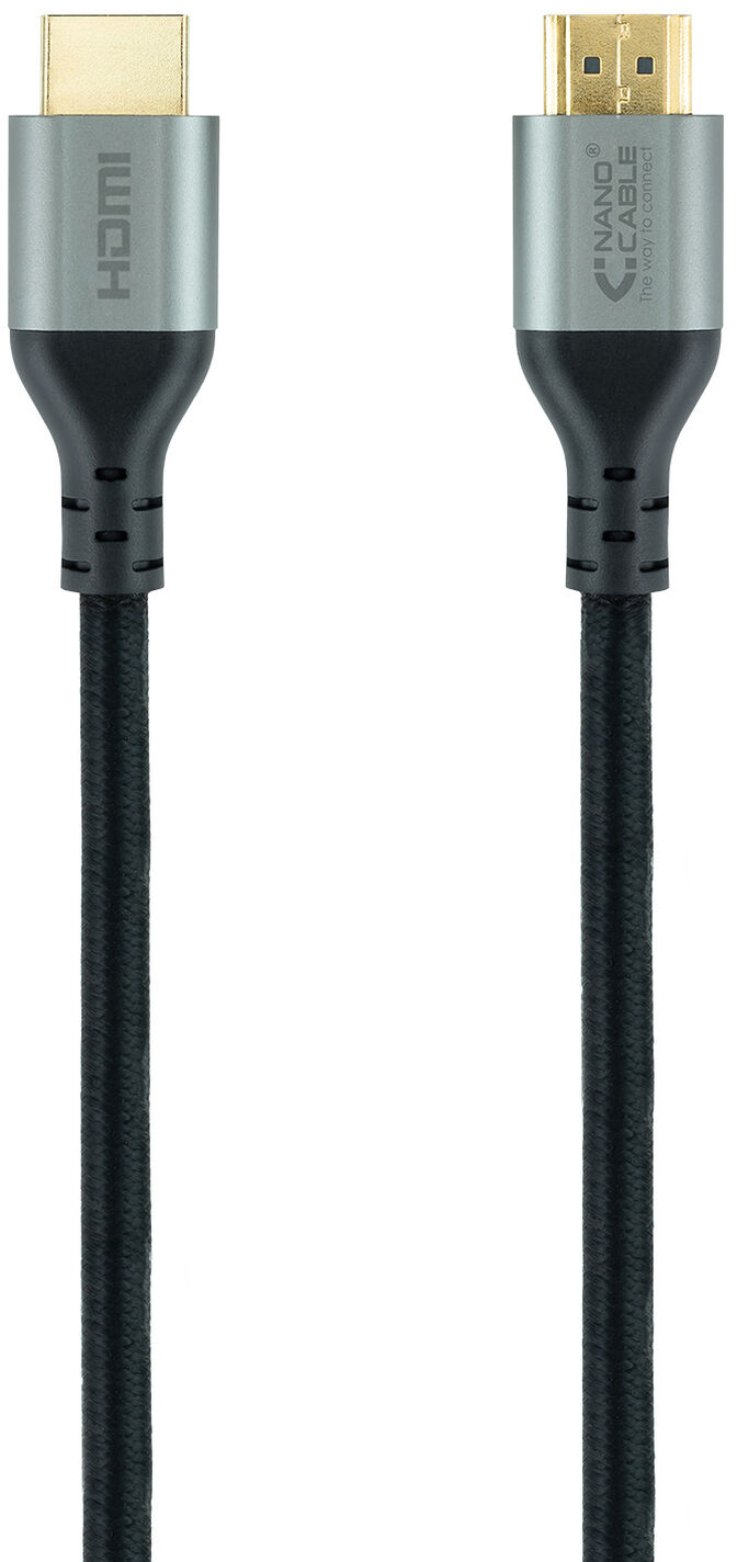 Cable HDMI V2.1 Ultra High Speed NanoCable USB-A M/M 1 M Negro Certificado ULTRA image number 1