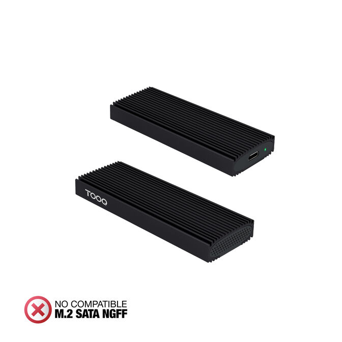 Caja SSD Tooq TQE-2230B M.2 NVMe PCIe USB3.1 Gen 2 Negro image number 1