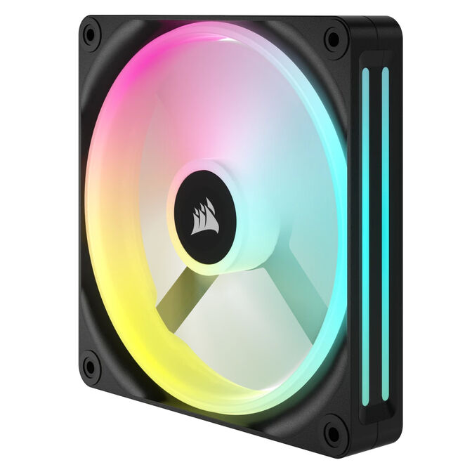 Ventilador Corsair iCUE Link QX140 RGB PWM Negro 140mm (Pack 2) image number 3
