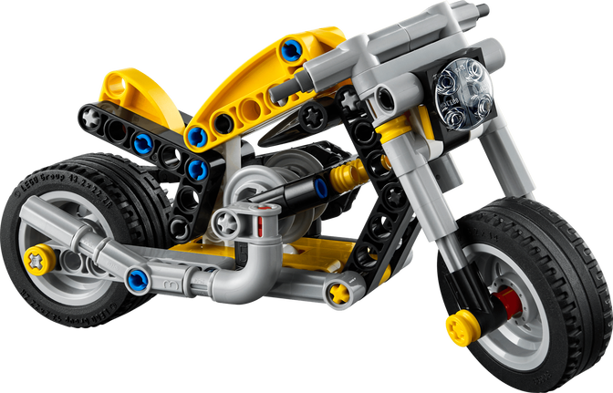 LEGO Technic: Moto Amarilla, 151 Piezas (42225) image number 2