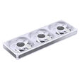 Ventilador Jonsbo ZB-360 RGB de Marco &Uacute;nico de Flujo Invertido Blancos &ndash; Triple Ventilador 120mm (360mm) image number null