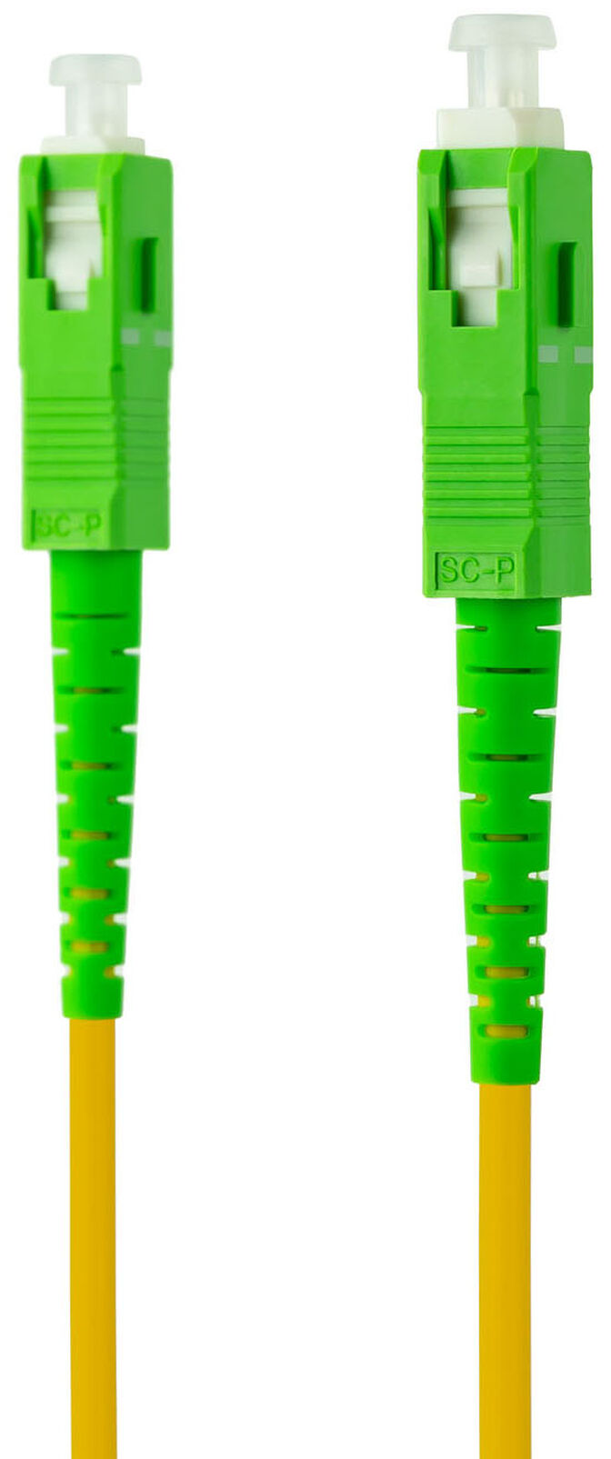 Cable de Fibra &Oacute;ptica NanoCable SC/APC-SC/APC Monomodo Simplex LSZH 1 M Amarillo image number 1