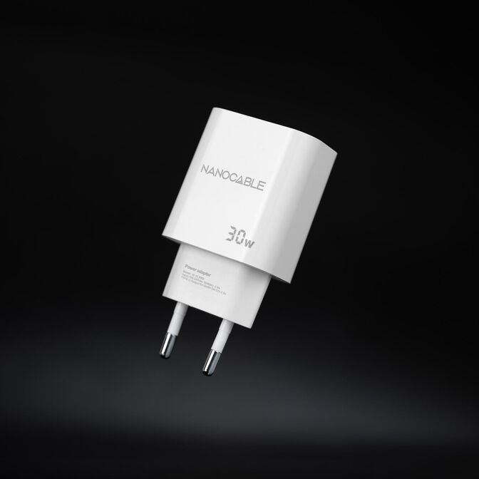 Cargador Nanocable USB-C/PD 30W Blanco image number 1
