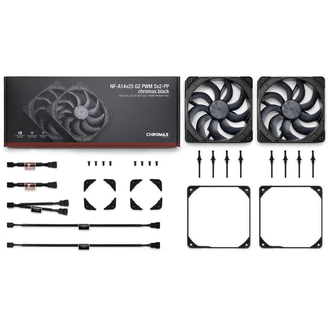 Ventoinha Noctua NF-A14 G2 PWM Chromax LCP 140mm (Pack 2) image number 7