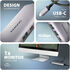 HUB USB-C AXAGON HMC-6G2L 2x USB-A 10Gbps, 1x USB-C 10Gbps, 4K/60Hz HDMI, RJ-45, USB 3.2 Gen 2 hub, PD 100W image number null