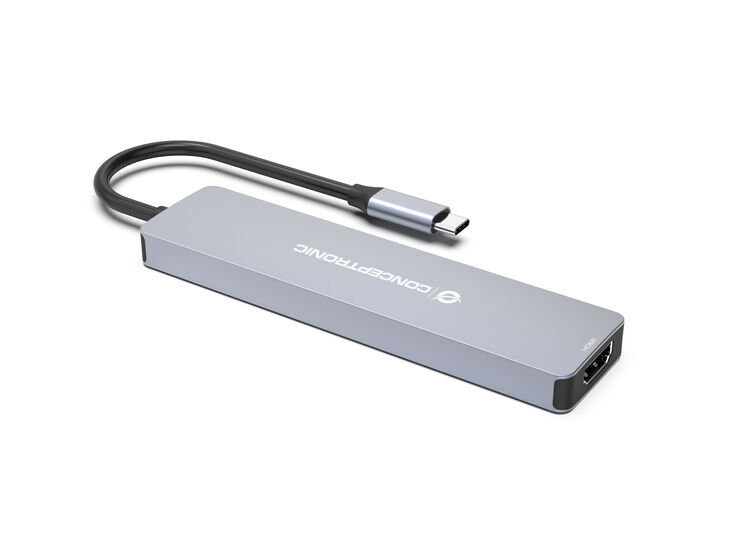 Conceptronic HUB USB 7 en 1 USB-C 3.2 > 3x USB-A 3.0 + HDMI + USB 3.2 PD (100W) + Lector de Tarjetas image number 3