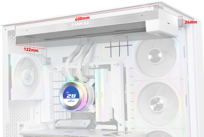Kit Refrigeraci&oacute;n L&iacute;quida CPU AIO Lian Li HydroShift II LCD-C 360 Blanco - 360mm S/Ventiladores image number 2
