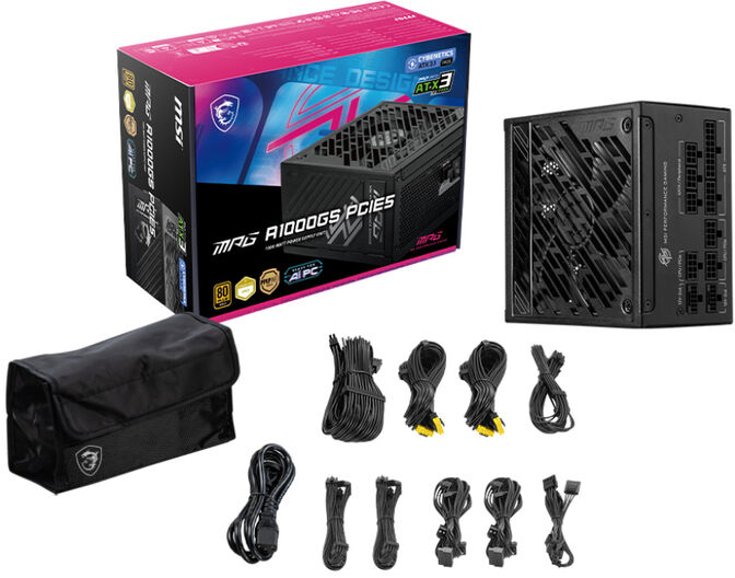 Fuente Alimentaci&oacute;n Modular MSI MPG A1000GS 1000W 80+ Gold PCIE 5.1 image number 3