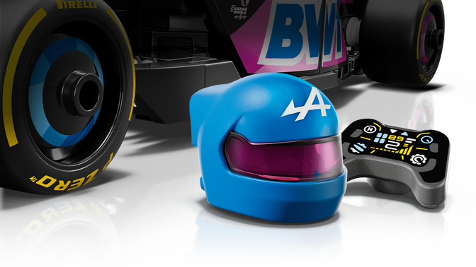 LEGO Speed Champions: Coche de Carreras BWT Alpine F1 TeamA524, 258 Piezas (77248) image number 5