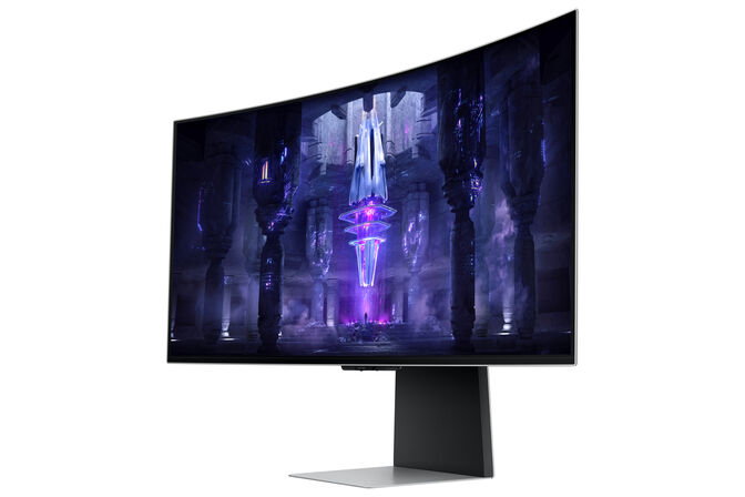 Monitor Curvo Samsung Odyssey G8 34" G85SB OLED UWQHD 175Hz 0.1ms FreeSync Premium HDR True Black 400 Smart Monitor image number 8