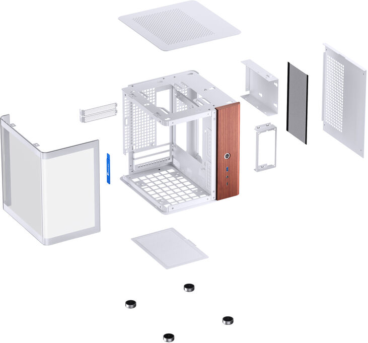 Caja Mini-ITX Jonsbo TK-0 Blanco image number 8