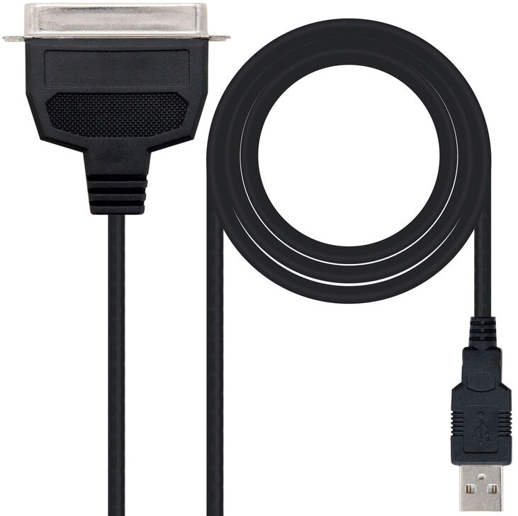 Cable Conversor NanoCable USB Impressora paralela A/M - CN36(IEEE1284)/M 1.5 M Negro image number 0