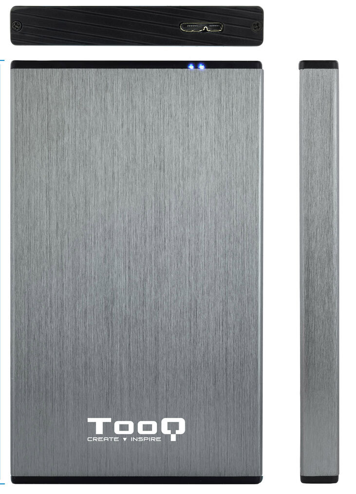 Caja Externa HDD Tooq 2.5" SATA (9,5mm) - USB 3.0/3.1 Gen 1 Gris Metalizado image number 4