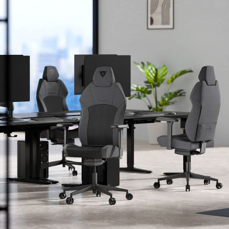 Cadeira Gaming Ergonomica ThunderX3 Solo 360 - Mesh Black image number 9