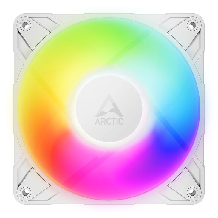 Ventilador Arctic P12 PRO PWM PST ARGB 120mm - Blanco image number 3