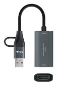Capturadora de V&iacute;deo/&Aacute;udio Nanocable HDMI 4K/30Hz USB-C/USB-A image number null