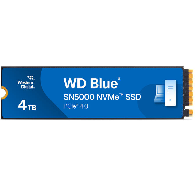 Disco SSD Western Digital Blue SN5000 4TB Gen4 M.2 NVMe (5500/5000MB/s) image number 1