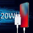 Cargador Ewent USB-C / QC3.0 Fast Charger 20W Blanco image number null