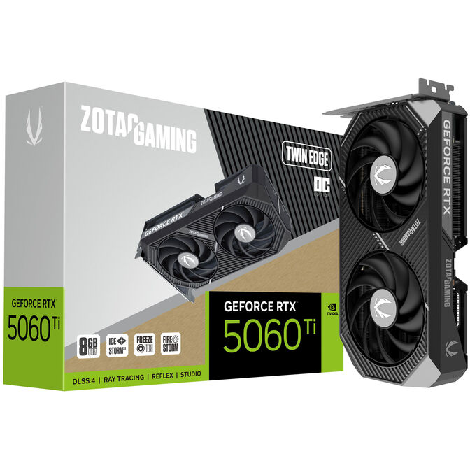 Tarjeta Gr&aacute;fica ZOTAC GeForce&reg; RTX 5060 Ti Twin Edge OC 8GB GDDR7 DLSS4 image number 0