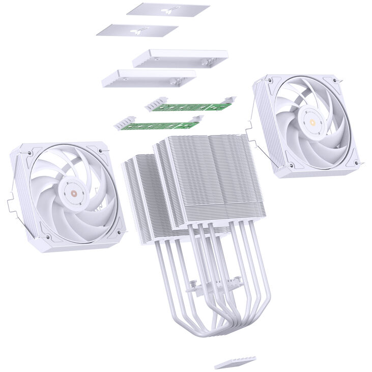 Ventilador CPU Jonsbo HX6280 Blanco - 130mm image number 10
