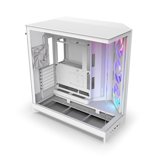 Caixa E-ATX NZXT H9 Flow RGB Blanca (2025) Cristal Templado image number 5