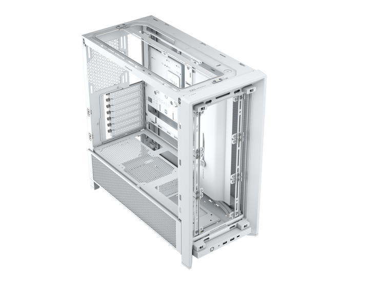 Torre ATX Corsair Frame 4000D Performance Blanco Cristal Templado image number 11