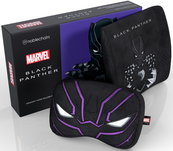 Juego de Almohadas noblechairs Memory Foam - Black Panther Edition image number 0