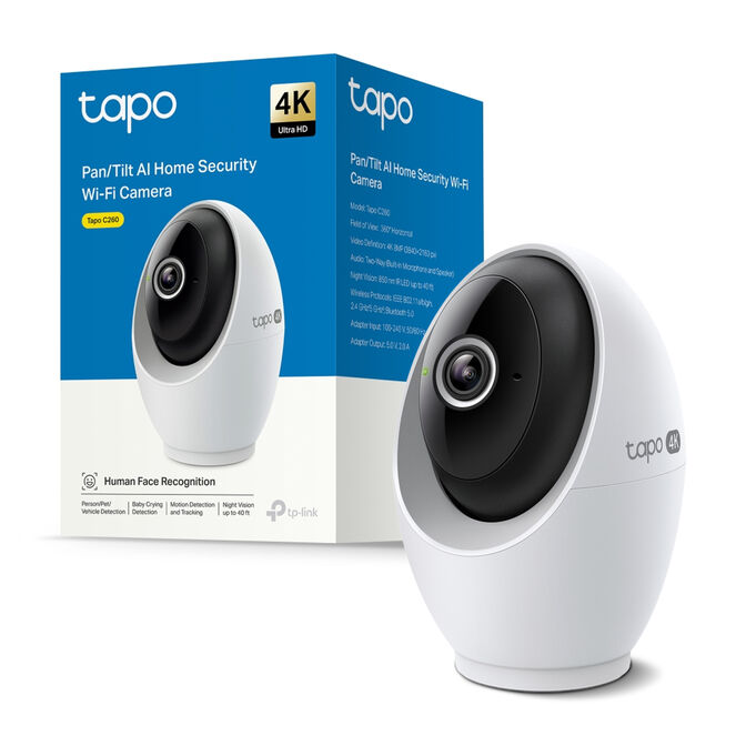 C&aacute;mara de Vigilancia TP-Link Tapo C260 4K Pan/Tilt AI Home Security Wi-Fi image number 4