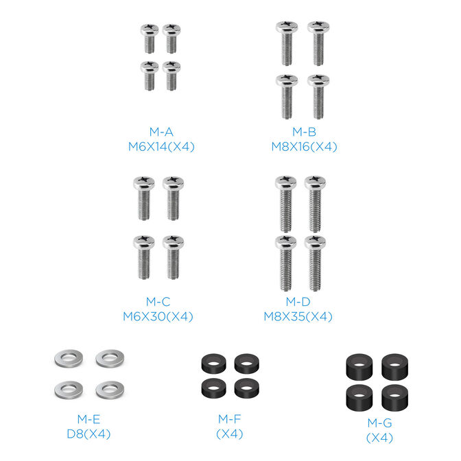 Soporte de Pared Tooq Inclinable 6 Pivotes 32" a 80" M&aacute;x. 40kg Negro image number 3