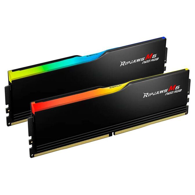 G.Skill Kit 32GB (2 x 16GB) DDR5 6000MHz Ripjaws M5 Neo EXPO CL36 Black RGB - F5-6000J3636F16GX2-RM5NRK image number 2