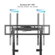 Soporte Suelo Fixo Tooq MOON 37" a 75" M&aacute;x. 40Kg Negro image number null