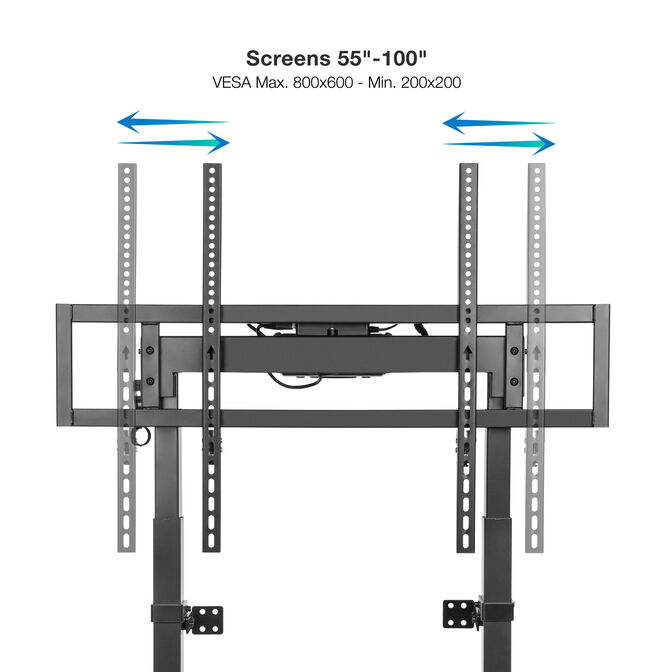 Soporte Suelo Fixo Tooq MOON 37" a 75" M&aacute;x. 40Kg Negro image number 16