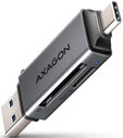 Lector de tarjetas AXAGON CRE-DAC External USB 3.2 Gen1 Type-C+Type-A 2-slot SD/microSD image number null