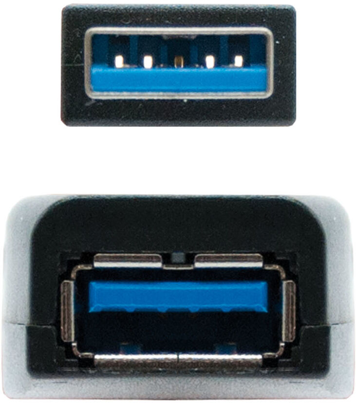 Cable USB 3.0 Nanocable Prolongador USB-A M/F 15 M Negro image number 2