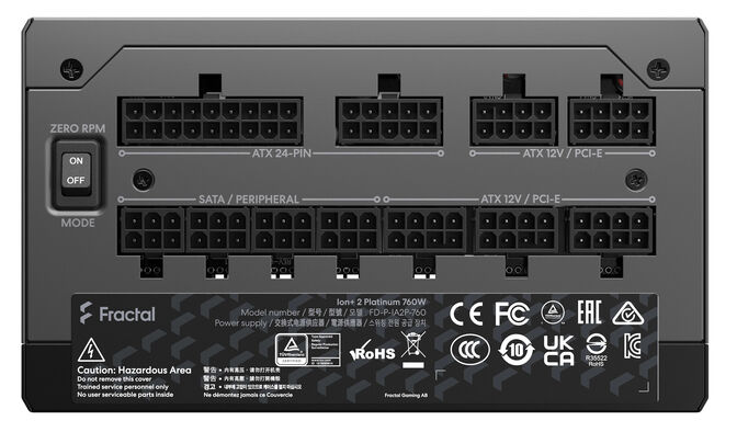 Fuente Alimentaci&oacute;n Fractal Design Ion+ 2 760W 80+ Platinum Full Modular image number 4