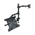 Soporte de Mesa Tooq Doble Tilt 13" a 32" Max. 8Kg (Monitor) / 4.5Kg (Port&aacute;til) image number null