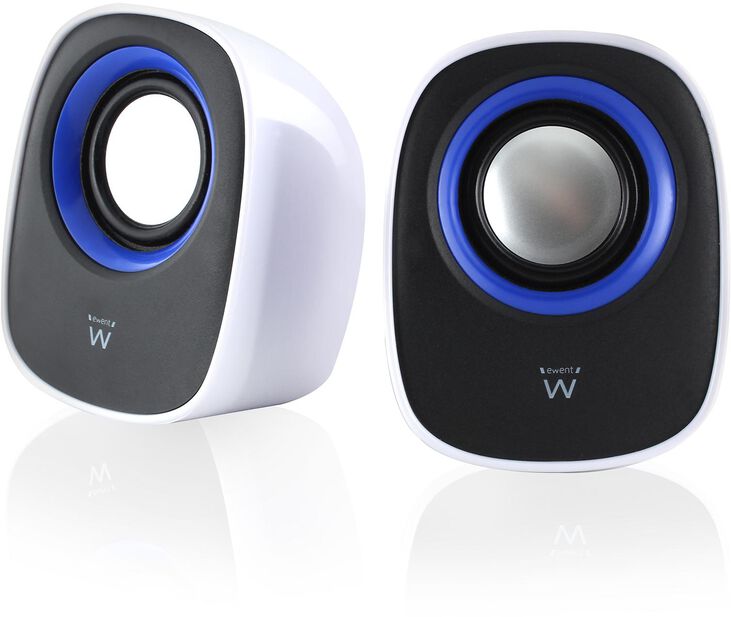 Altavoces Ewent Estéreo 2.0 5W RMS Blancas image number 1