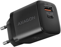 Cargador de pared AXAGON ACU-PQ30 QC3.0,4.0/AFC/FCP/PPS/Apple + PD type-C, 30W, Negro